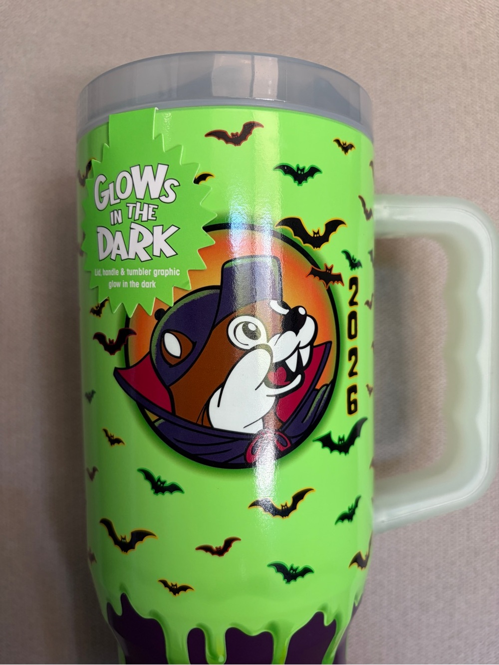 Buc-cee’s 2026 Halloween Glow-in-the-dark 40oz Fit Forty Pro Tumbler - Picture 4 of 8